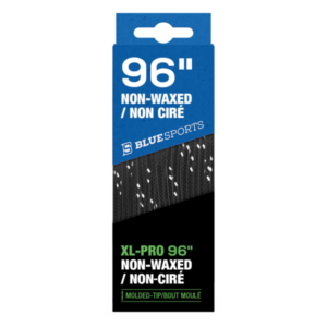 Blue Sports Laces Black Cloth 96"