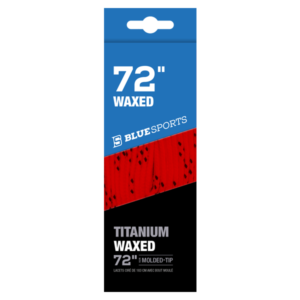Blue Sports Laces Red / Black Waxed 72"