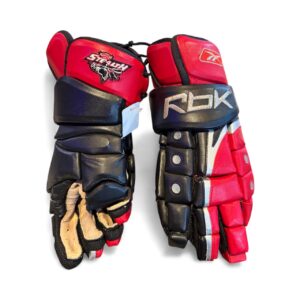 Used RBK "Team Vancouver Stealth " Lacrosse Gloves 14"