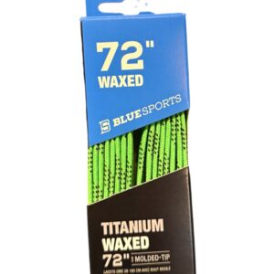 Blue Sport Laces Lime Green 72" Waxed