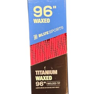 Blue Sport Laces Pink Waxed 96"